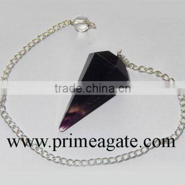 Purple Flourite Gemstone Pendulum Wholesale : Dowsing Pendulums for sale