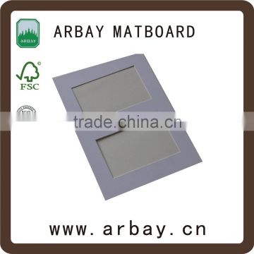 Double white core 4ply passepartout precut matboard in frame cutting
