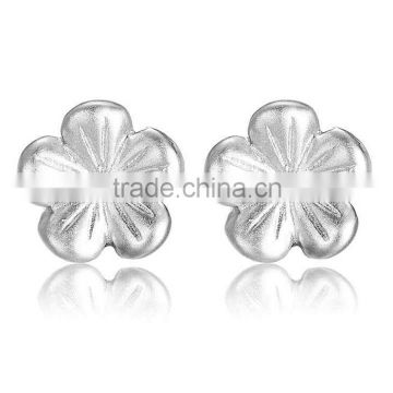 wholesale 925 sterling silver flower shaped fashion earring