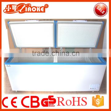 BD-800 retail commercial ice cream chest deep freezer with two compartments