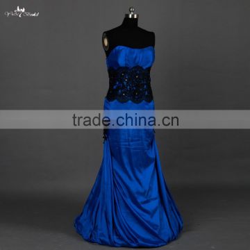 RSE681 Two Color Royal Blue Taffeta Mother Of The Bride Dresses Evening Dress