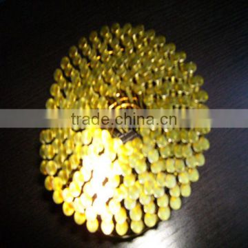 yellow coated ring shank coil nails