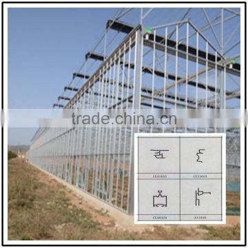 6063-T5 aluminum profiles for constructing Greenhouse
