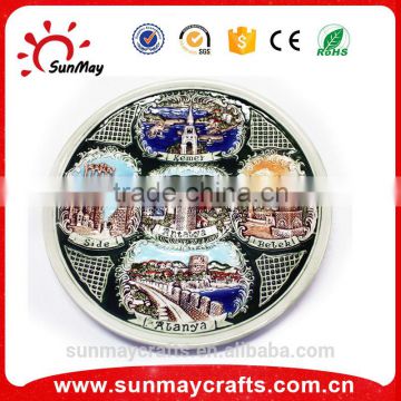 Wholesale custom high quality Turkey souvenir ceramic plate for sale