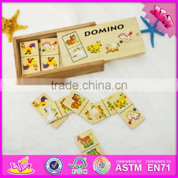 2016 top fashion educational wooden kids domino toy WJ278168