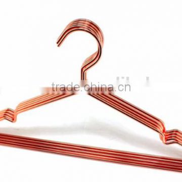 YiWu metal clothes bulk wire hangers copper wire coat hangers