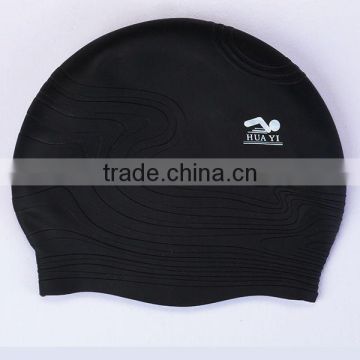Adult swim hat silicone swimming caps with OEM printing custom design