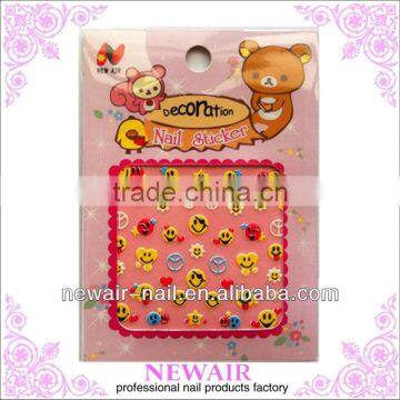 Smile Paint Non-toxic 3D Kids Nail Art Sticker