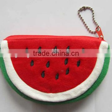 Different shaped , OEM, funny fruit plush purse