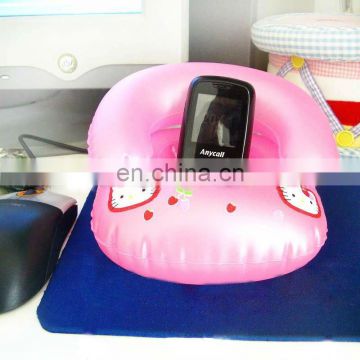 inflatable sofa shape cell phone holder