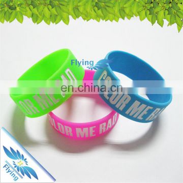 Best selling 1inch hand band | cheapest custom 1inch hand band | Eco-friendly custom 1inch silicone hand band