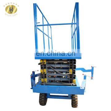 7LSJY Shandong SevenLift hot sale 4m lifting height small hydraulic outdoor electric manual scissor battery lift platform