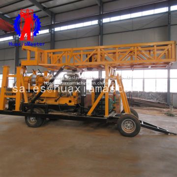 large wheeled water well drilling machine/tricycle tractor drilling rig machine/easy move and easy operated