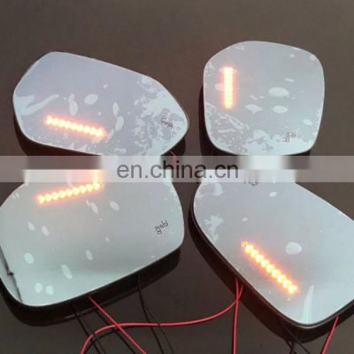 Panoramic rear view blue mirror glass Led turn signal Heating blind spot monitor for Porsche Cayenne 2018,2pcs