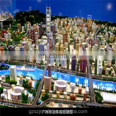 Miniature city model for mater plan in real estate