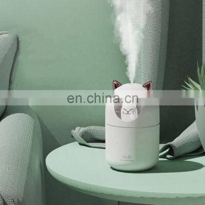 Cute Air Mist Humidifier 300ml Water Tank Color Led Lights Changing Waterless Auto Shut-off For Bedroom Home Office