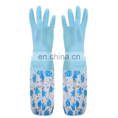 Female Durable Rubber Household Waterproof Wash Clothes Home Kitchen Cleaning Housework Dish Washing Gloves