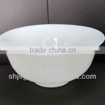 4.5" milky white glass bowl flaring