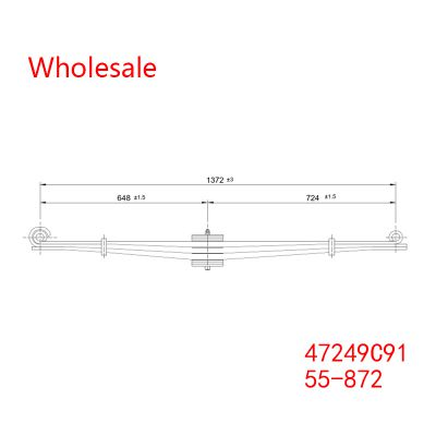 47249C91, 55-872 Heavy Duty Vehicle Front Axle Wheel Parabolic Spring Arm Wholesale For Navistar