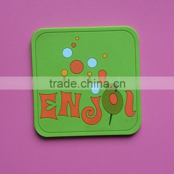 square cup coaster cup mat silicone cup mat