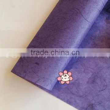 Natural jute fiber paper/hemp paper/purple