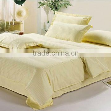 trade assurance 100% cotton solid color fabric for four seasons hotel bedding set/luxury hotel bed sheet
