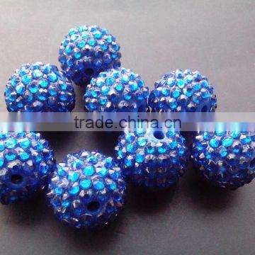 Fashion royal blue Chunky Resin Ball beads wholesale for litter girls Necklace Jewelry