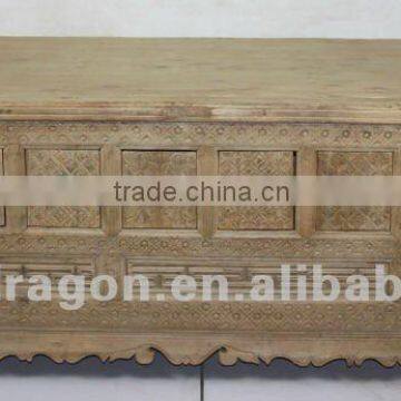 Chinese antique furniture hebei Pine wood Eight Drawer Bed
