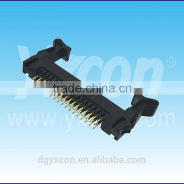 Pitch 2.0mm double row straight long latch ejector header connector