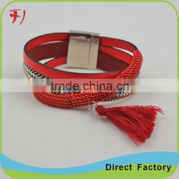trending products fashion bracelet leather handmade mens hand braceletsets