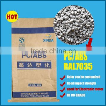 Modified Plastic Raw Material PC/ ABS Resin Black color Virgin/Recycled grade PC+ABS plastic granules/pellets