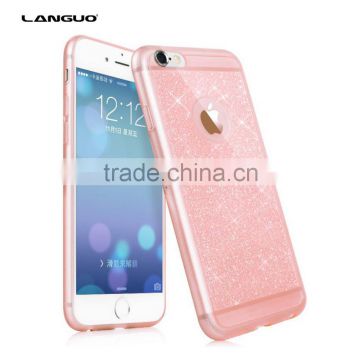 Color Phone Case For iphones Mobile Phone Accessories TPU Soft Shining Golden Bling Cover