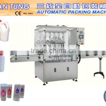 Automatic body lotion filling capping machine