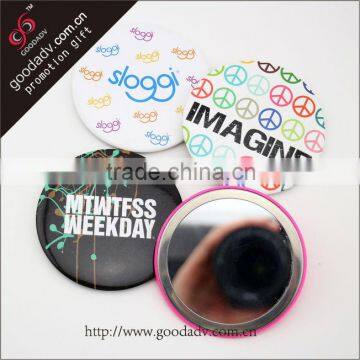 Made in China OEM compact mirror Keychain cartoon round cheap mirrors