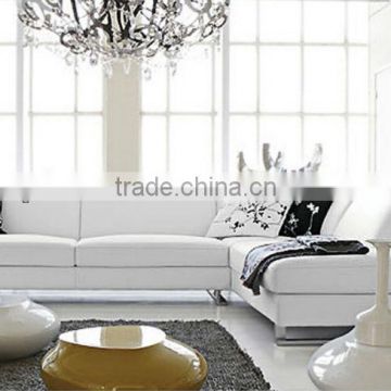 2013 New Europe Moden Simple 1+2+3 Genuine Cattle Leather Sofa Classic Black and White latest design sofa set 9108