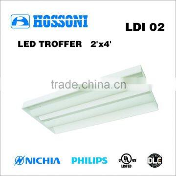 UL DLC approved 38W 1200x600mm led troffer 5 years warranty LDI02 2X4