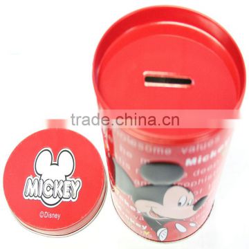 Oval-shaped Coin Tin Box with Full Printing Outside