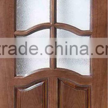 6 Lites Glass Panel Single Doors Design For House DJ-S5351