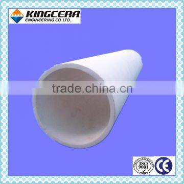 High temperature&abrasion&wear resistant 95% alumina ceramic tube pipe