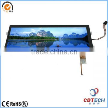 12.3 inch tft lcd flat screen panel 1920X720 with 5-point capacitive touch screen