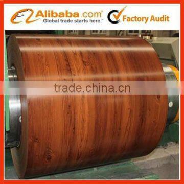 Decorative Use Wooden PPGI Pre-painted Galvanized RAL Color Customized Length Buildings Constructions Steel Coils/ Plates