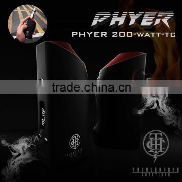 2016 New product DNA200W PHYER temperature control e cigarette box mod