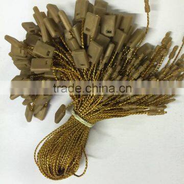 Gold,silver, hemp thread seal tags, general garment hang tag fasteners