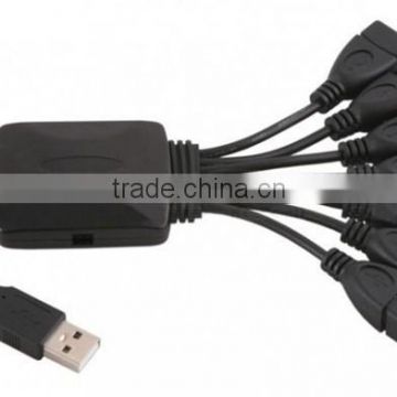 ABS Material 8-Port USB 2.0 Charger Hub 1 male with 7 female ports
