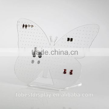 Butterfly jewelry holder, clear acrylic earring holder, cute earring holder