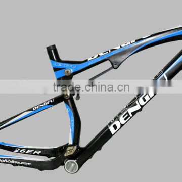 dengfu 26er carbon mtb frame, full suspension 26er Carbon frame FM076 model
