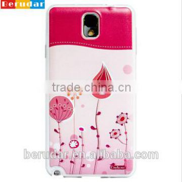 New popular design printing logo cell phone back cover for samsung note 3