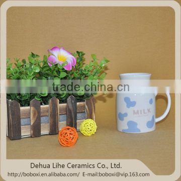 High qulity factory price ceramic milk cow cup