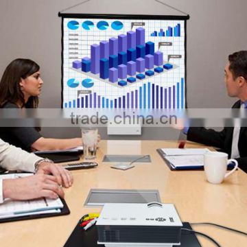Matt White Material and all Style projection screen fabric Portable table screen