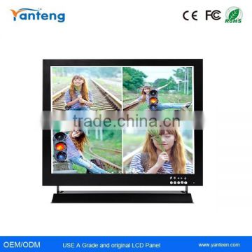 Square screen Metal casing 15inch industril LCD CCTV monitor, 15inch Medical machine monitor,15inch Security monitor